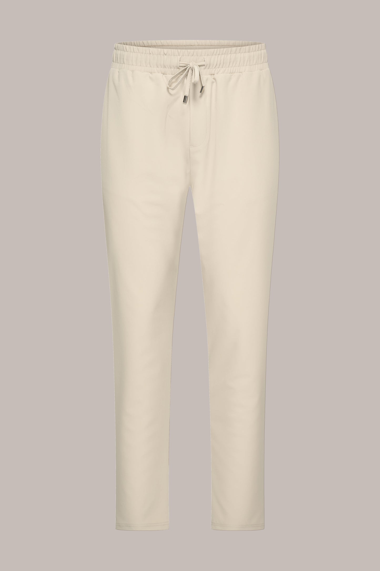 MAESON Tech Stretch Pants Silk Beige — vooraanzicht