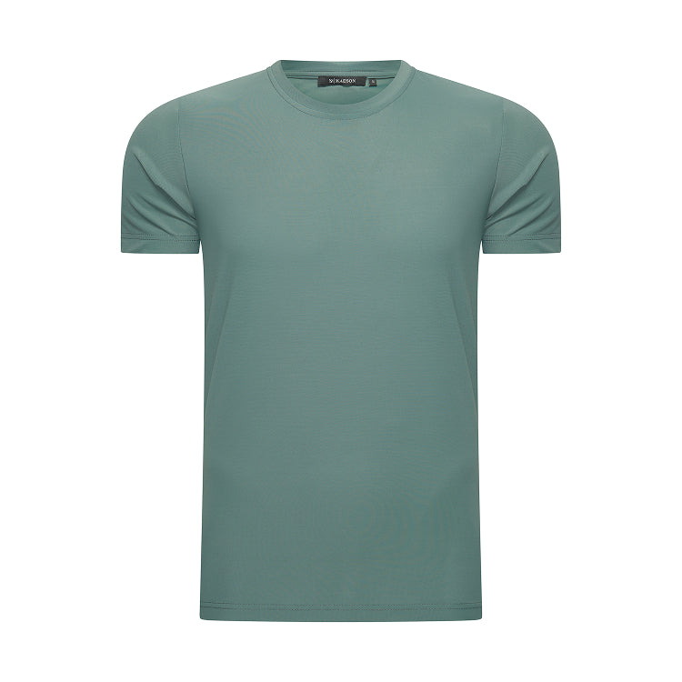 T-SHIRT SILKTOUCH PIQUE - FROSTED OLIVE