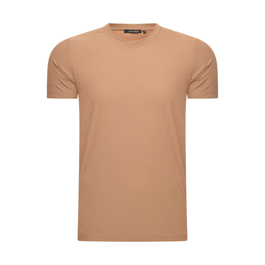 T-SHIRT SILKTOUCH PIQUE - MOCHA SAND