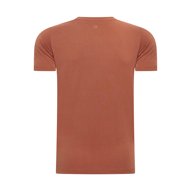 T-SHIRT MODAL ESSENCE - EMBER SAND
