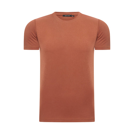 T-SHIRT MODAL ESSENCE - EMBER SAND