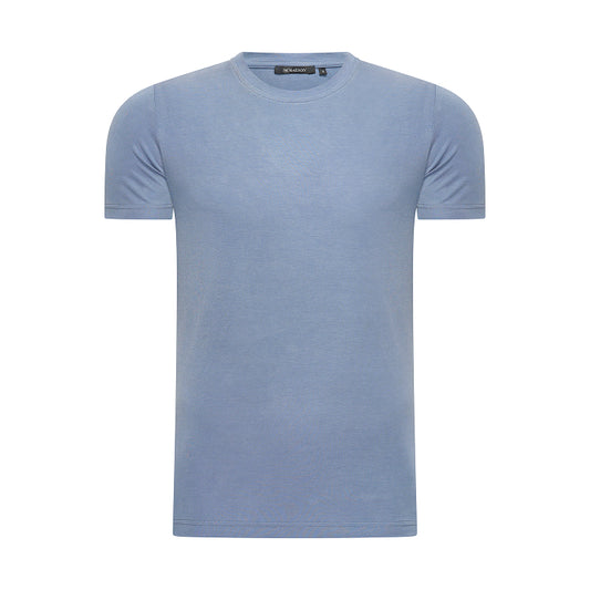 T-SHIRT MODAL ESSENCE - SATIN BLUE