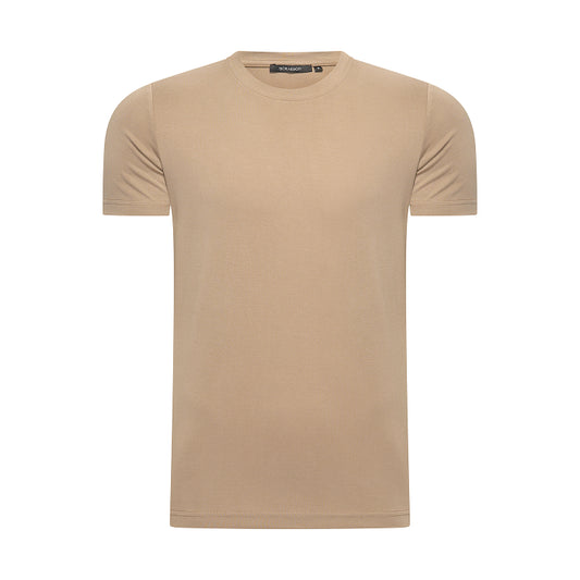 T-SHIRT MODAL ESSENCE - SOFT MOCHA