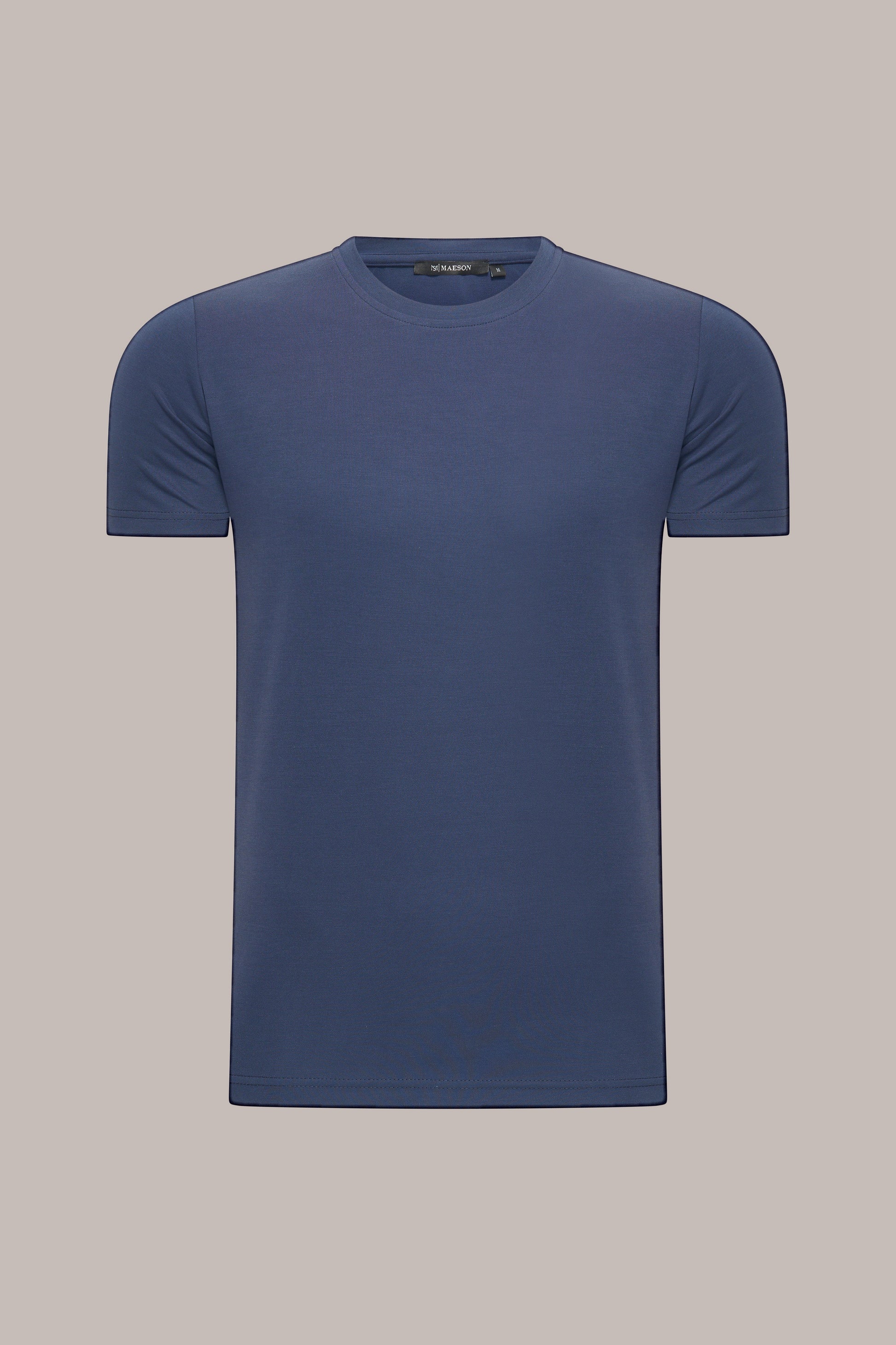 MAESON T-Shirt Modal Essence Midnight Blue — vooraanzicht