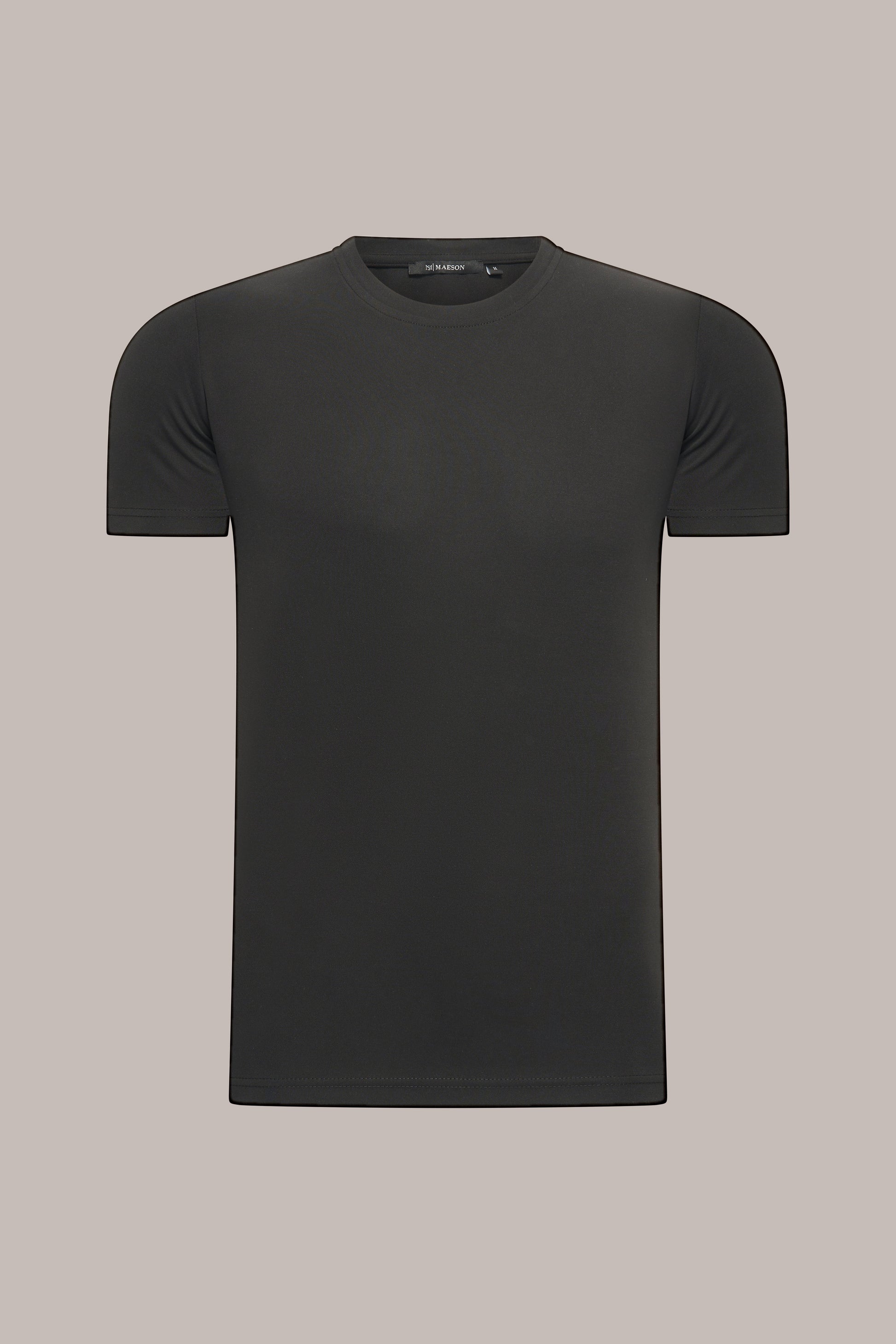 MAESON T-Shirt Modal Essence Onyx Black — vooraanzicht