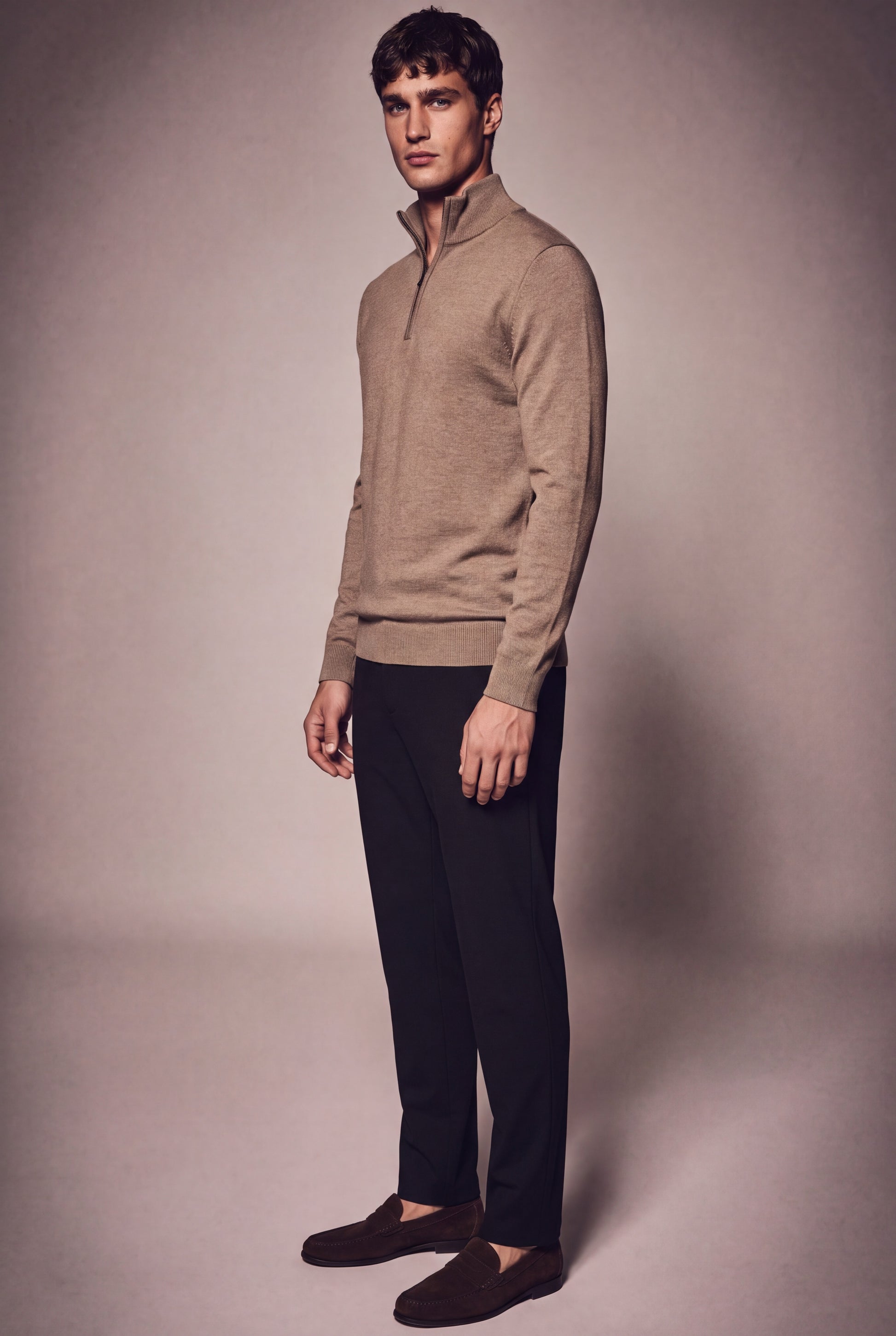 MAESON The Belfort Half-Zip Espresso Luxe — model, foto 2