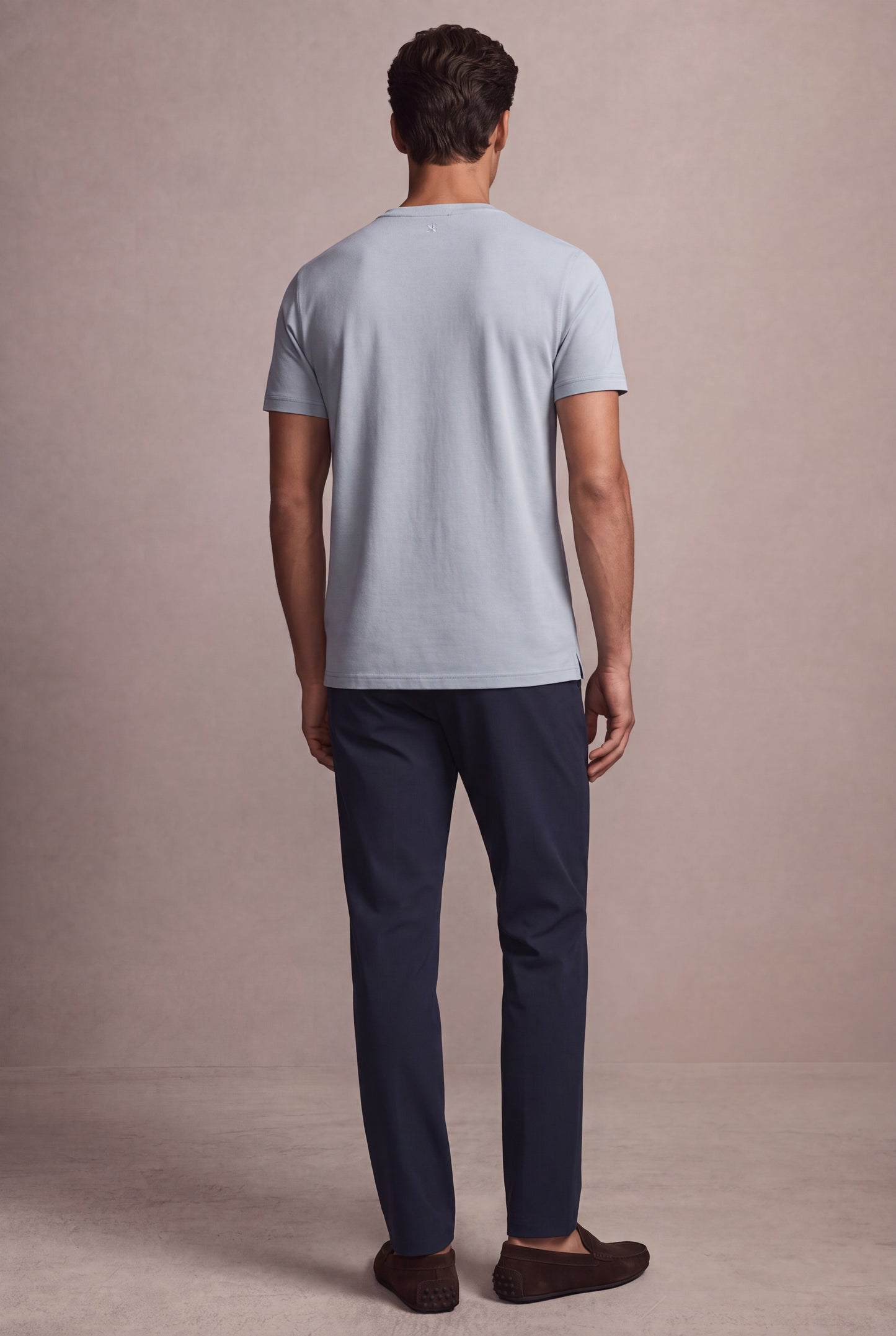 MAESON T-Shirt Silktouch Pique Slate Grey — model, foto 4