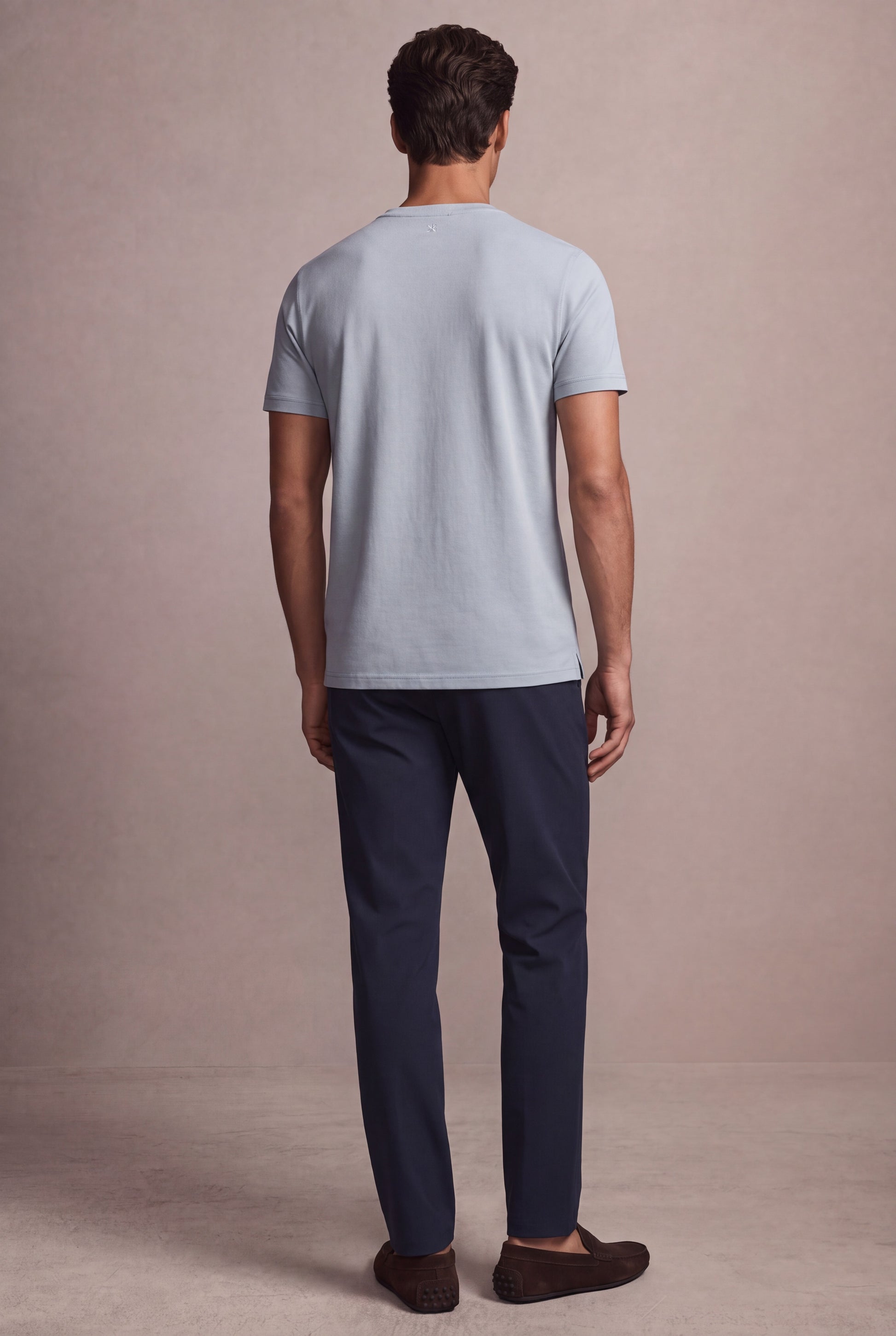 MAESON T-Shirt Silktouch Pique Slate Grey — model, foto 4