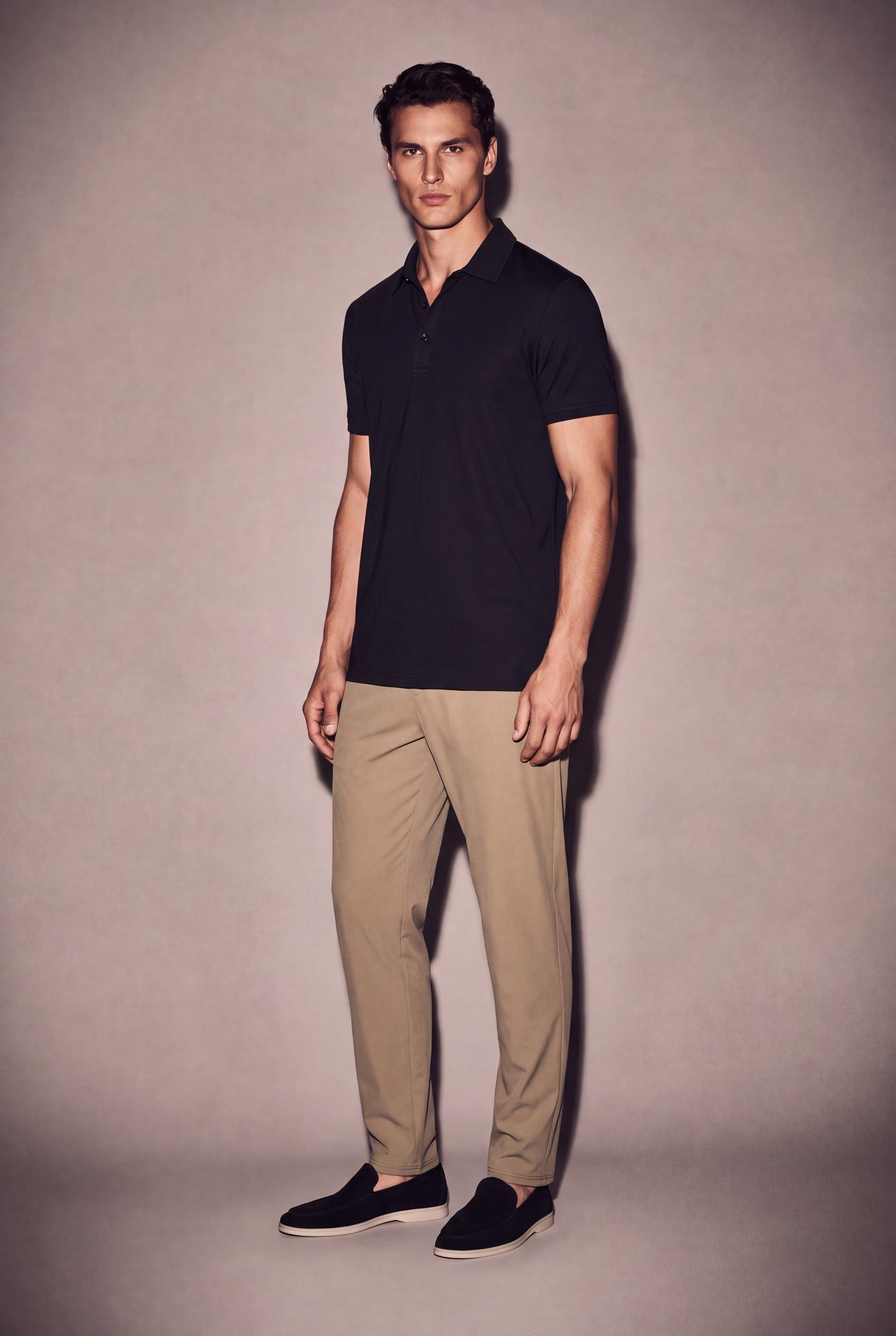 MAESON Polo Modal Essence Onyx Black — model, foto 2