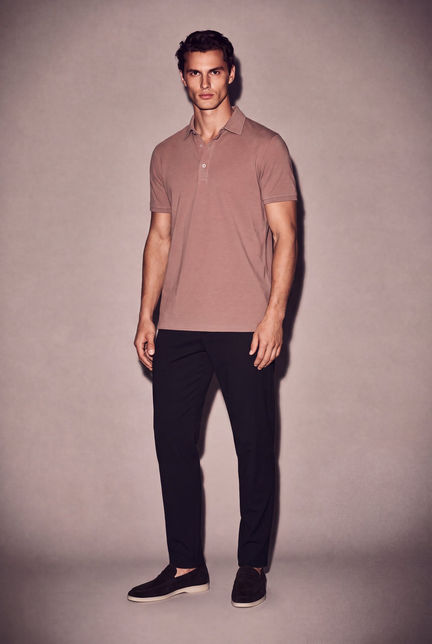 MAESON Polo Modal Essence Soft Mocha — model, foto 2