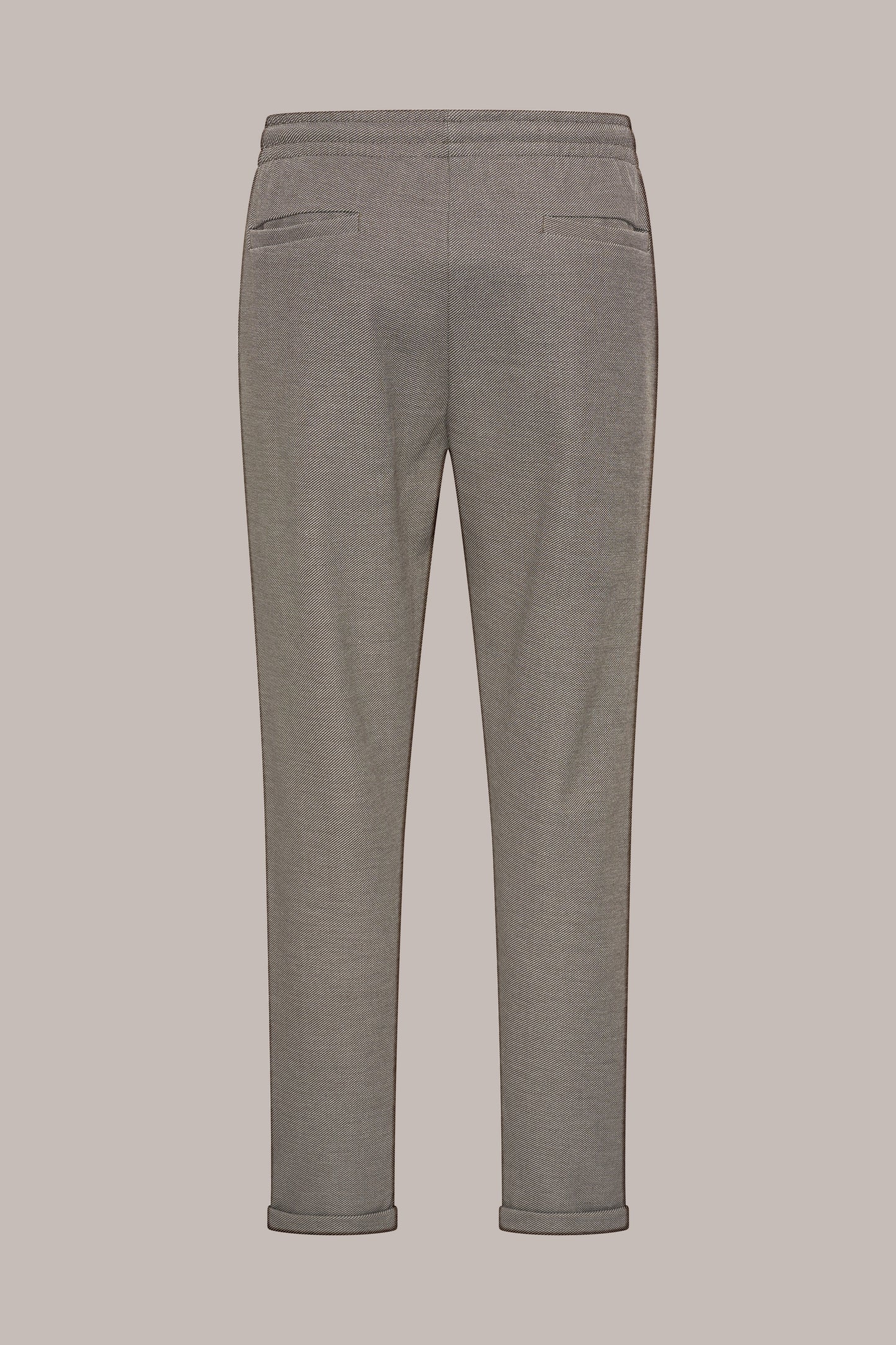 MAESON Knitted Jogg Pants Mocha Brown — achteraanzicht