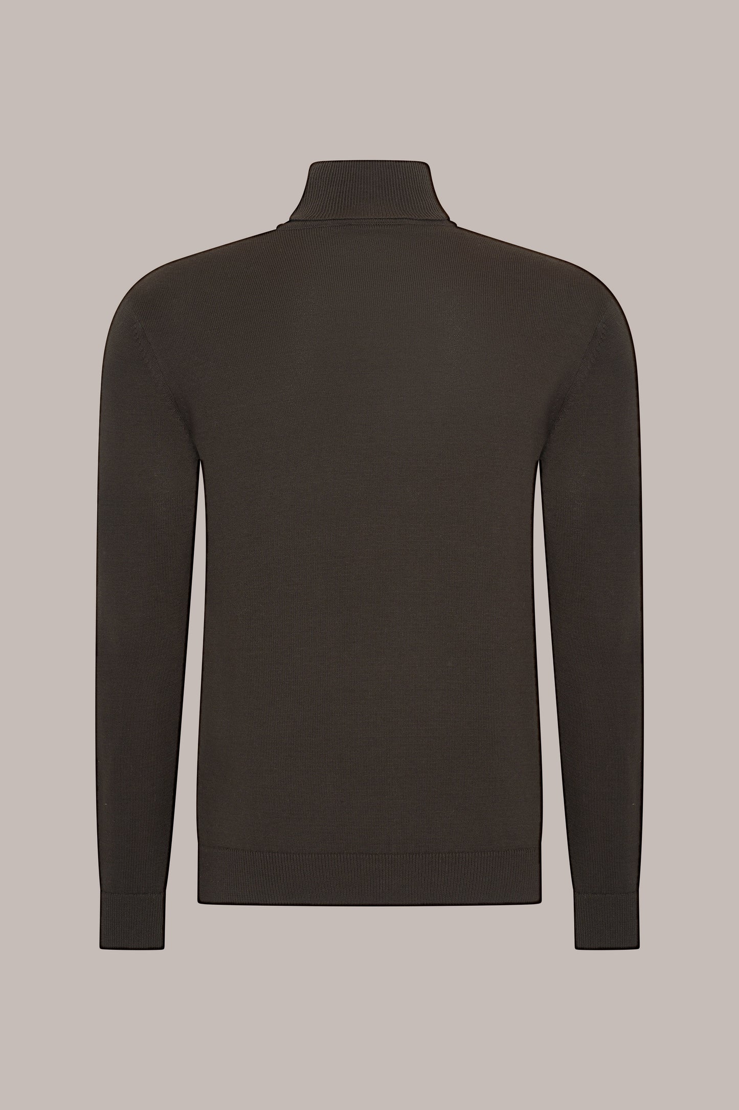MAESON The Belfort Turtleneck Oak Brown — achteraanzicht