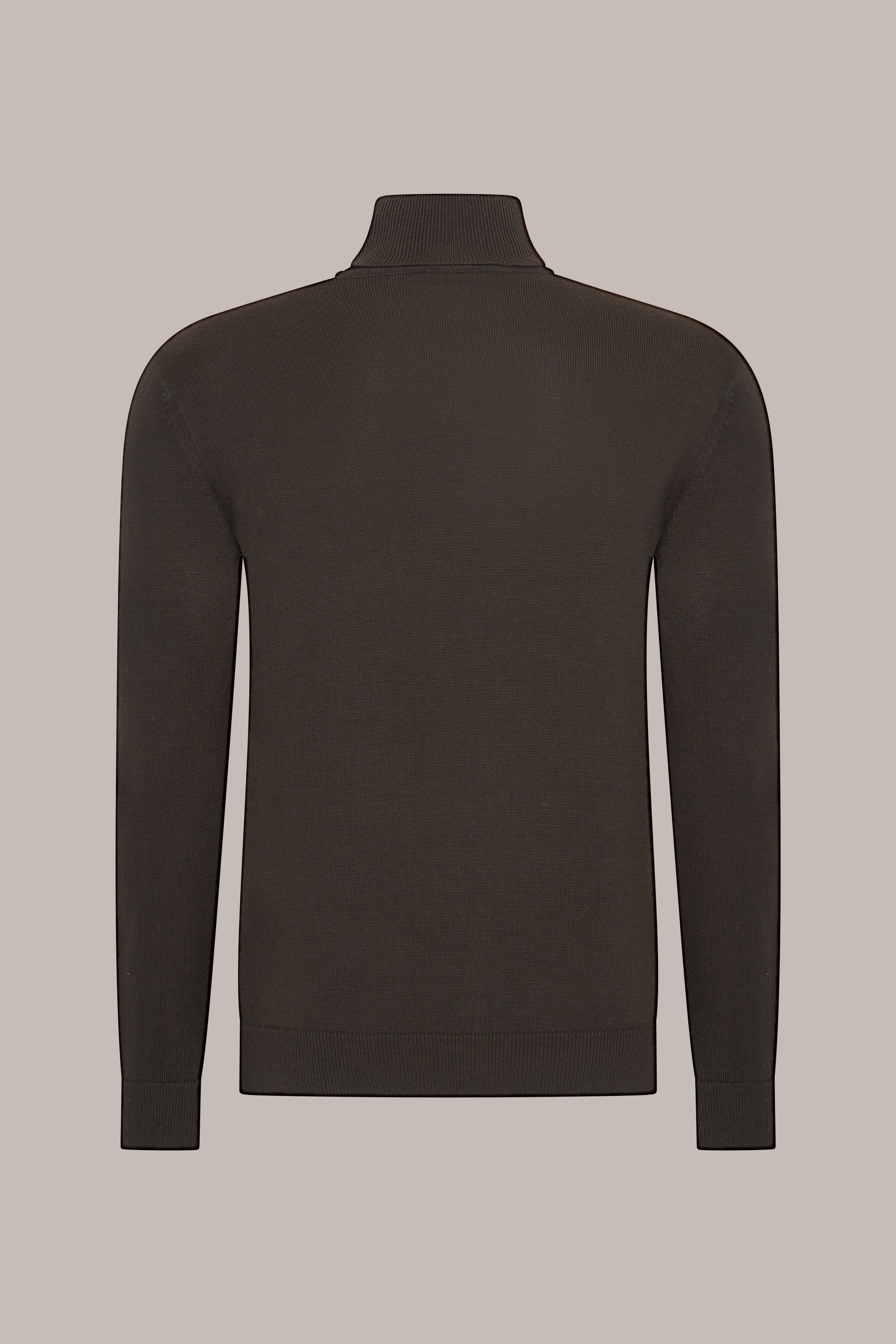 MAESON The Belfort Turtleneck Oak Brown — achteraanzicht