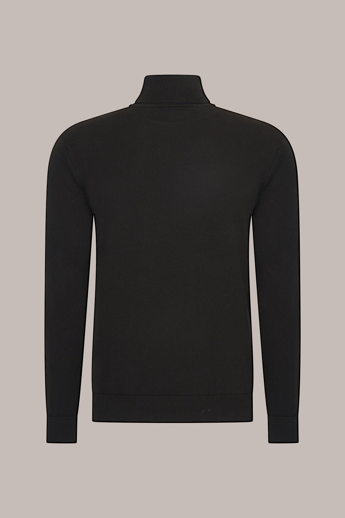 MAESON The Belfort Turtleneck Onyx Black — achteraanzicht