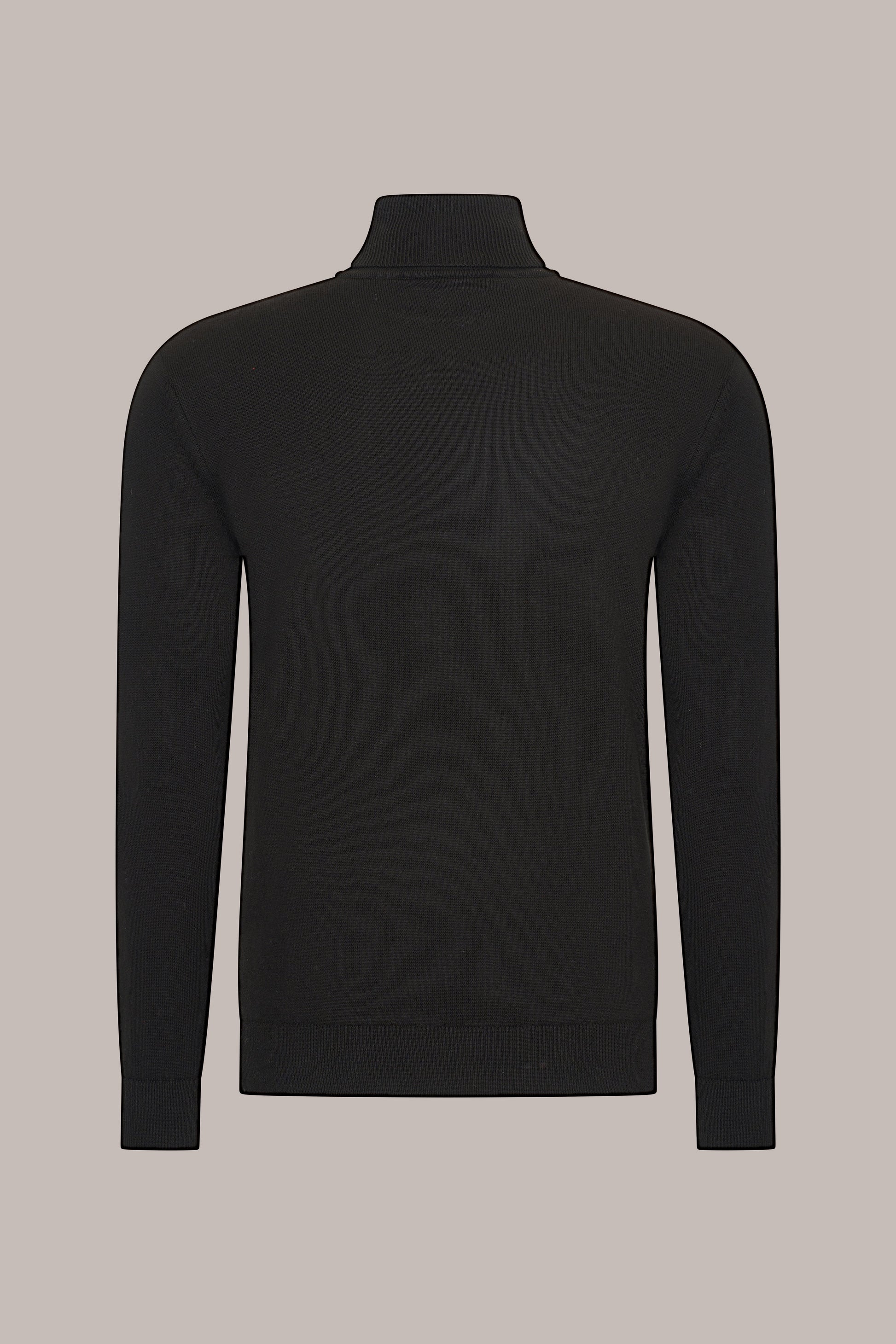MAESON The Belfort Turtleneck Onyx Black — achteraanzicht