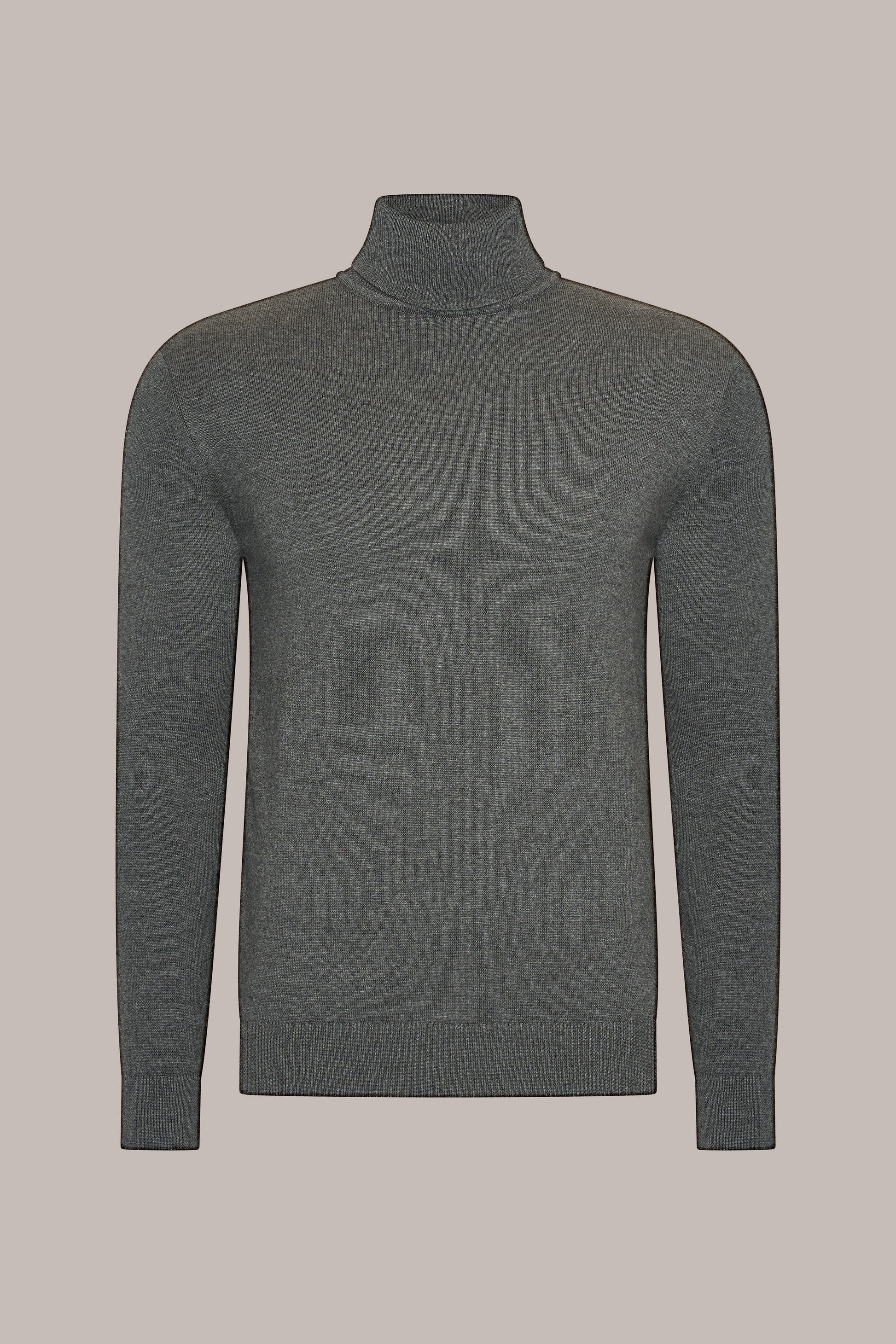 MAESON The Belfort Turtleneck Dove Grey — vooraanzicht