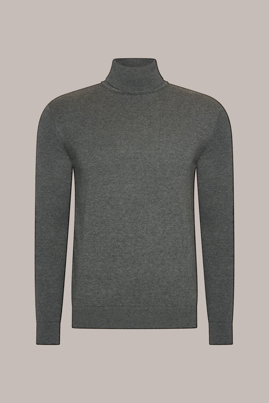 MAESON The Belfort Turtleneck Dove Grey — vooraanzicht