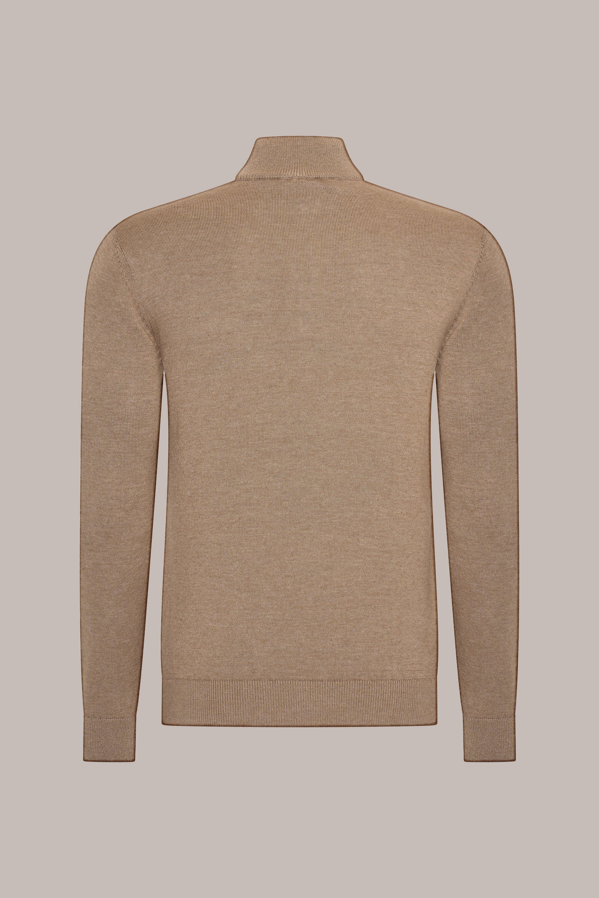 MAESON The Belfort Half-Zip Espresso Luxe — achteraanzicht