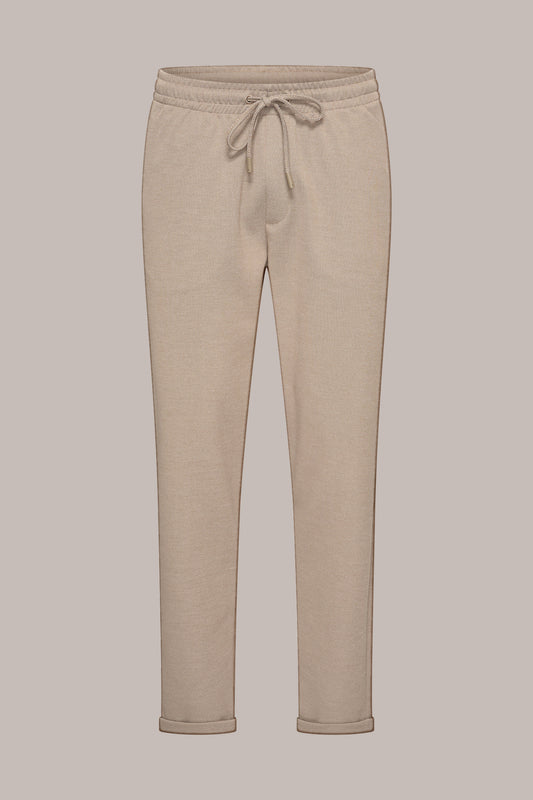 MAESON Knitted Jogg Pants Desert Beige — vooraanzicht